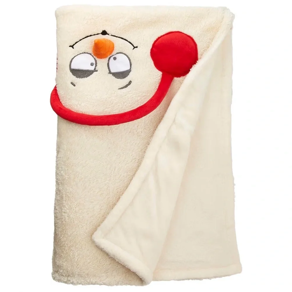 Department 56 Snowpinions Snow Throw Snowman Fleece Throw
